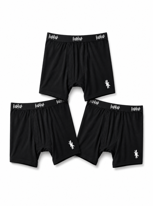 Black ProStretch Boxer Briefs - 3 Pack
